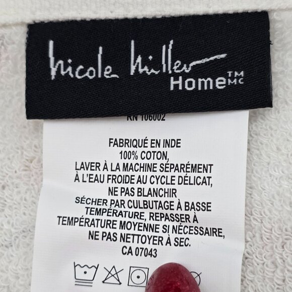 Nicole Miller Home Cotton Fall Bird & Leaves Print Kitchen Towels Set Of 2 - Picture 2 of 10